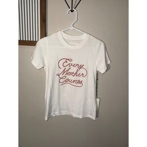Citizens of Humanity Every Mother Counts Graphic T-Shirt White XS New